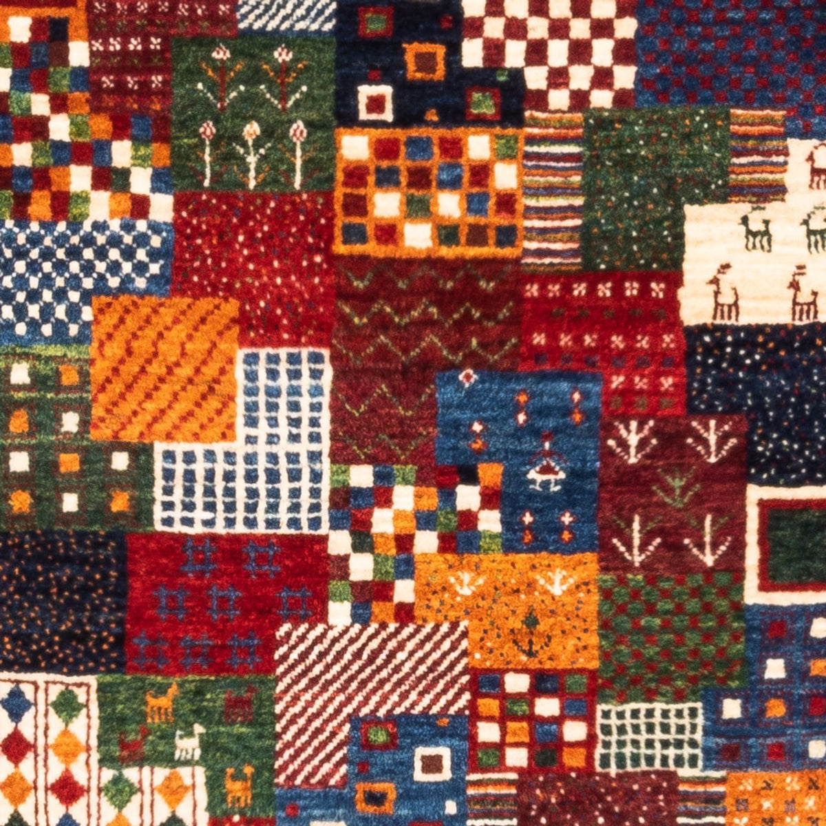 Gabbeh Teppich - Loribaft Perser - Royal - 132 x 86 cm - mehrfarbig