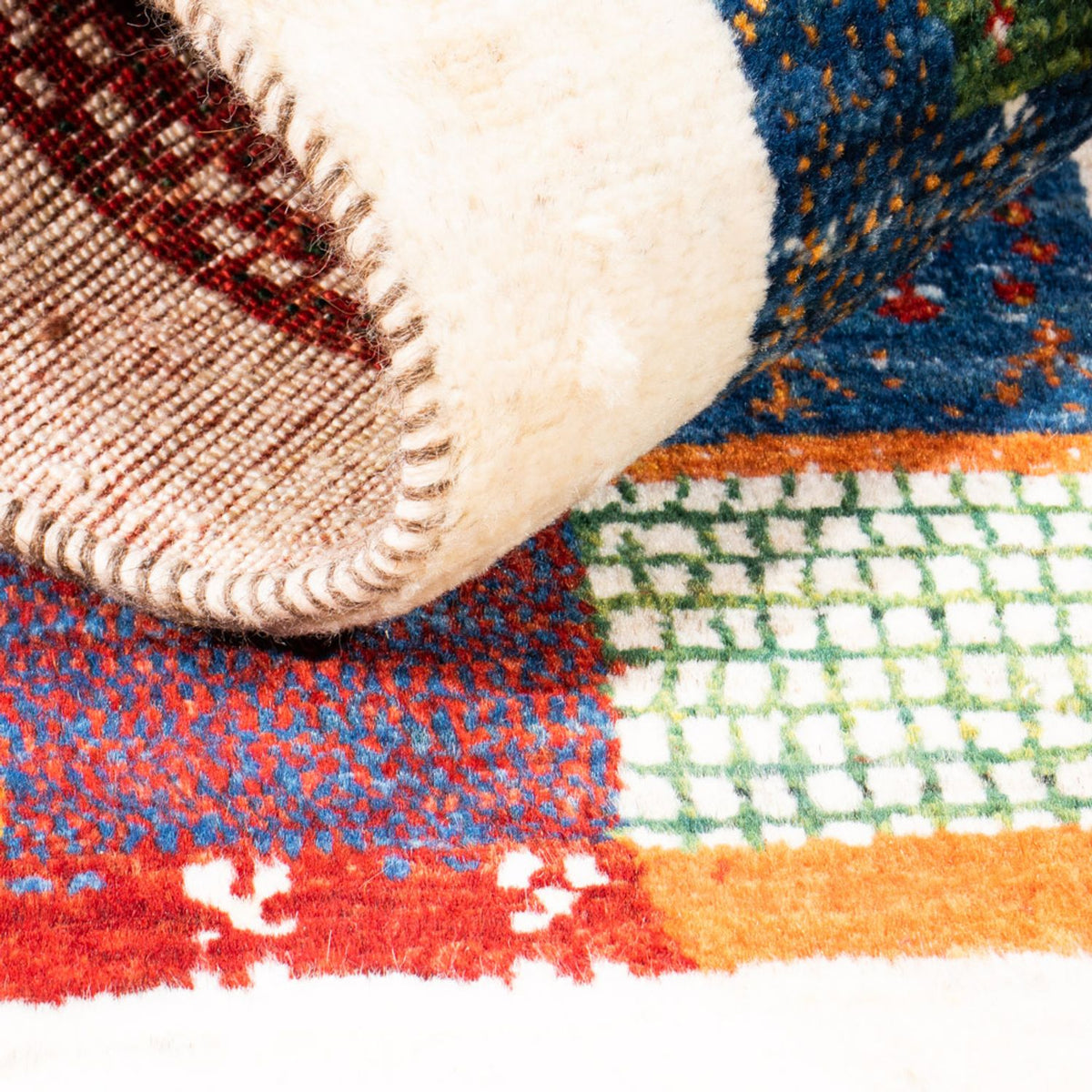 Gabbeh Teppich - Loribaft Perser - Royal - 125 x 80 cm - mehrfarbig