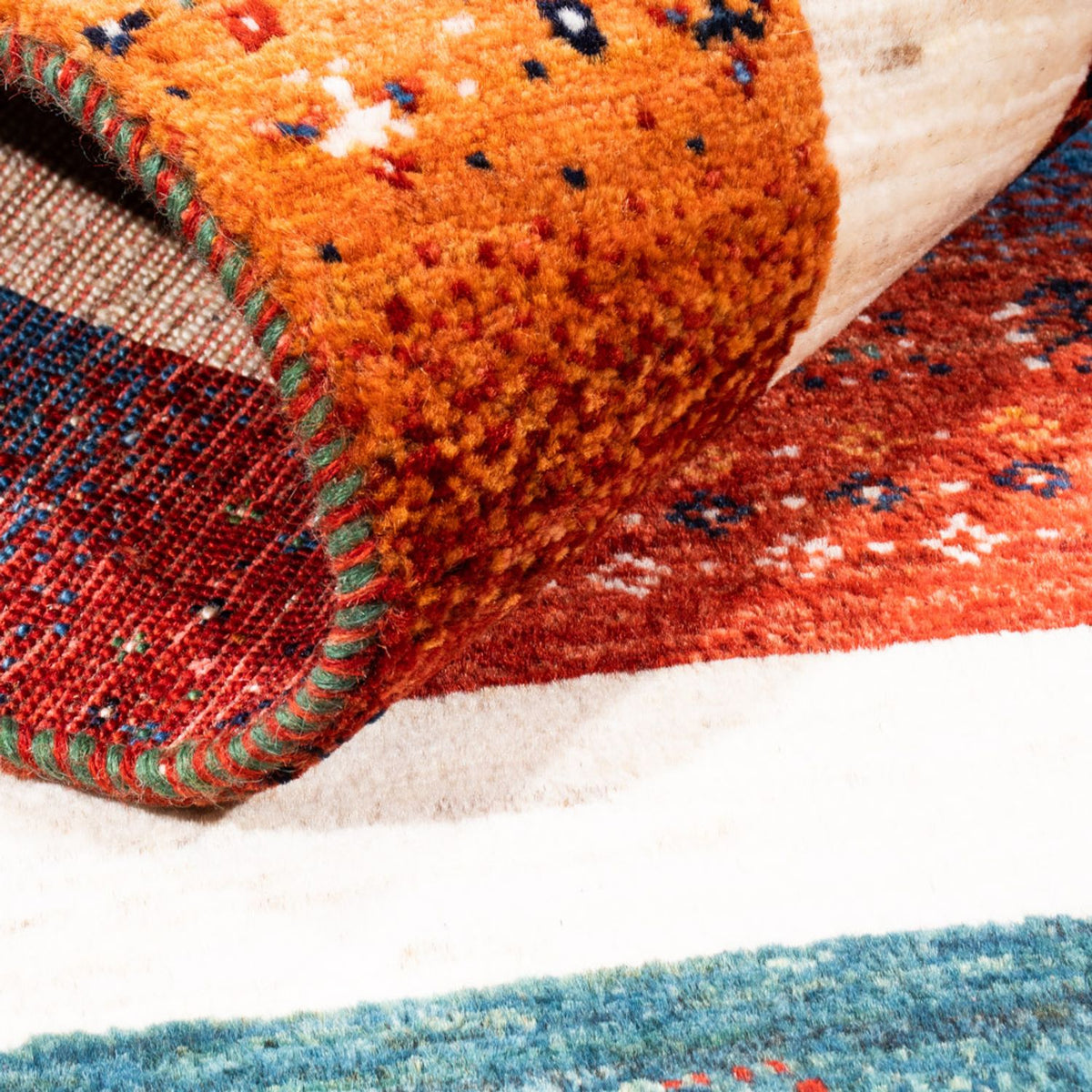 Gabbeh Teppich - Loribaft Perser - Royal - 140 x 84 cm - mehrfarbig