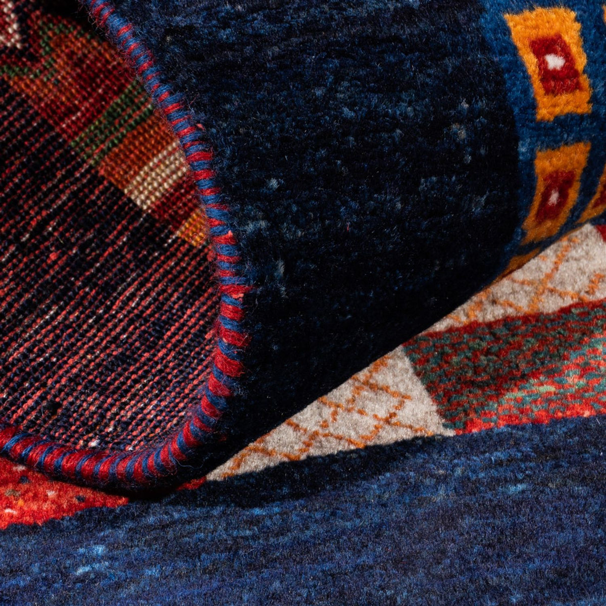 Gabbeh Teppich - Loribaft Perser - Royal - 123 x 84 cm - mehrfarbig