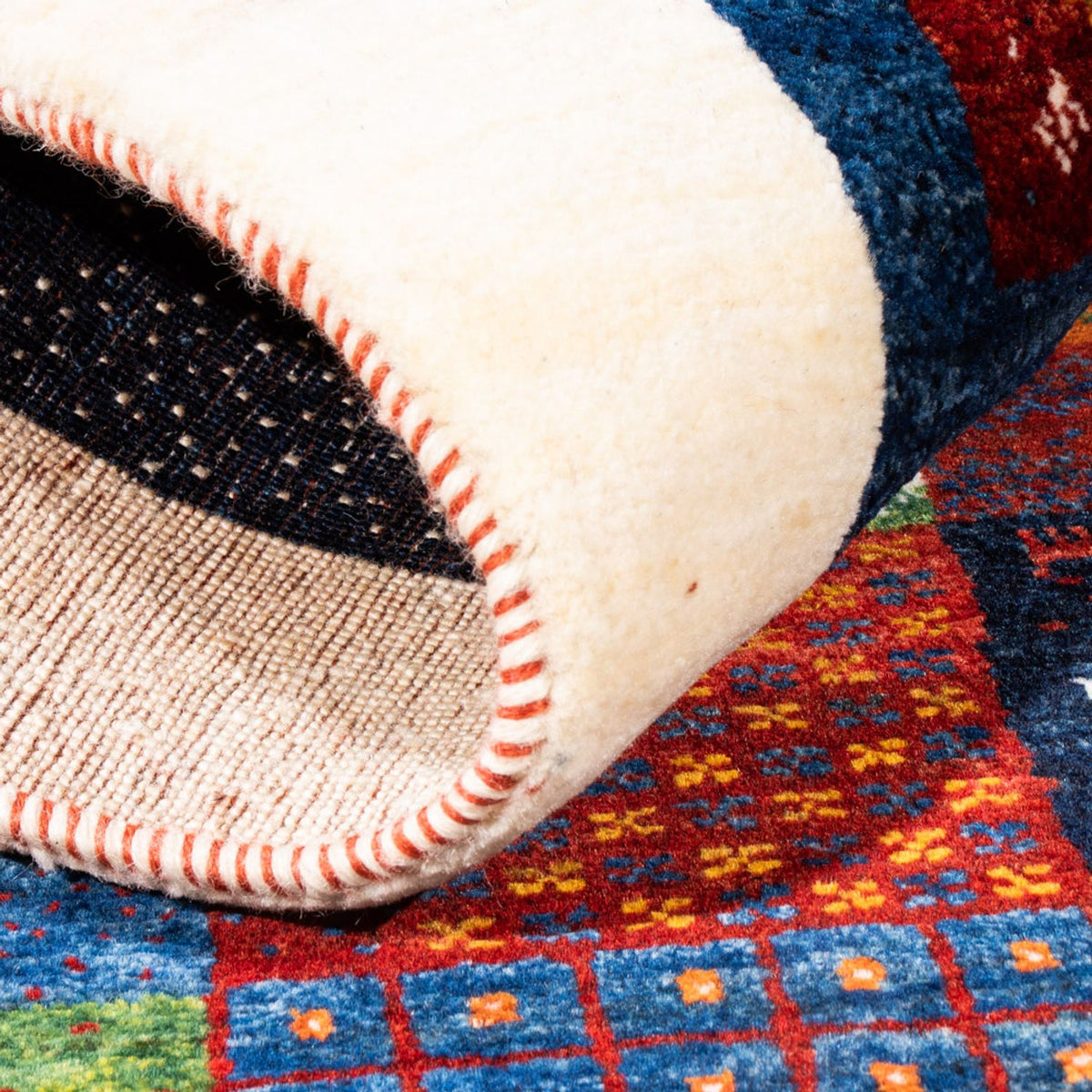 Gabbeh Teppich - Loribaft Perser - Royal - 134 x 84 cm - mehrfarbig