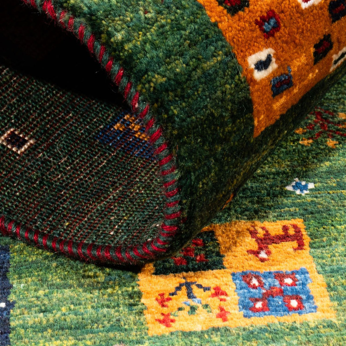 Gabbeh Teppich - Loribaft Perser - Royal - 129 x 88 cm - mehrfarbig