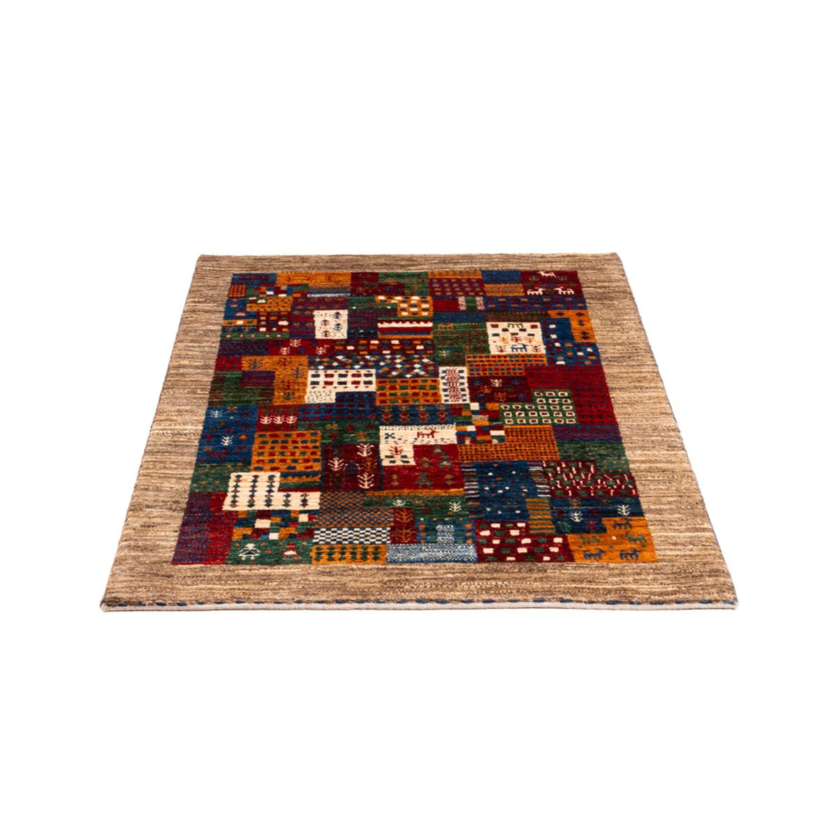 Gabbeh Teppich - Loribaft Perser - Royal - 123 x 84 cm - mehrfarbig