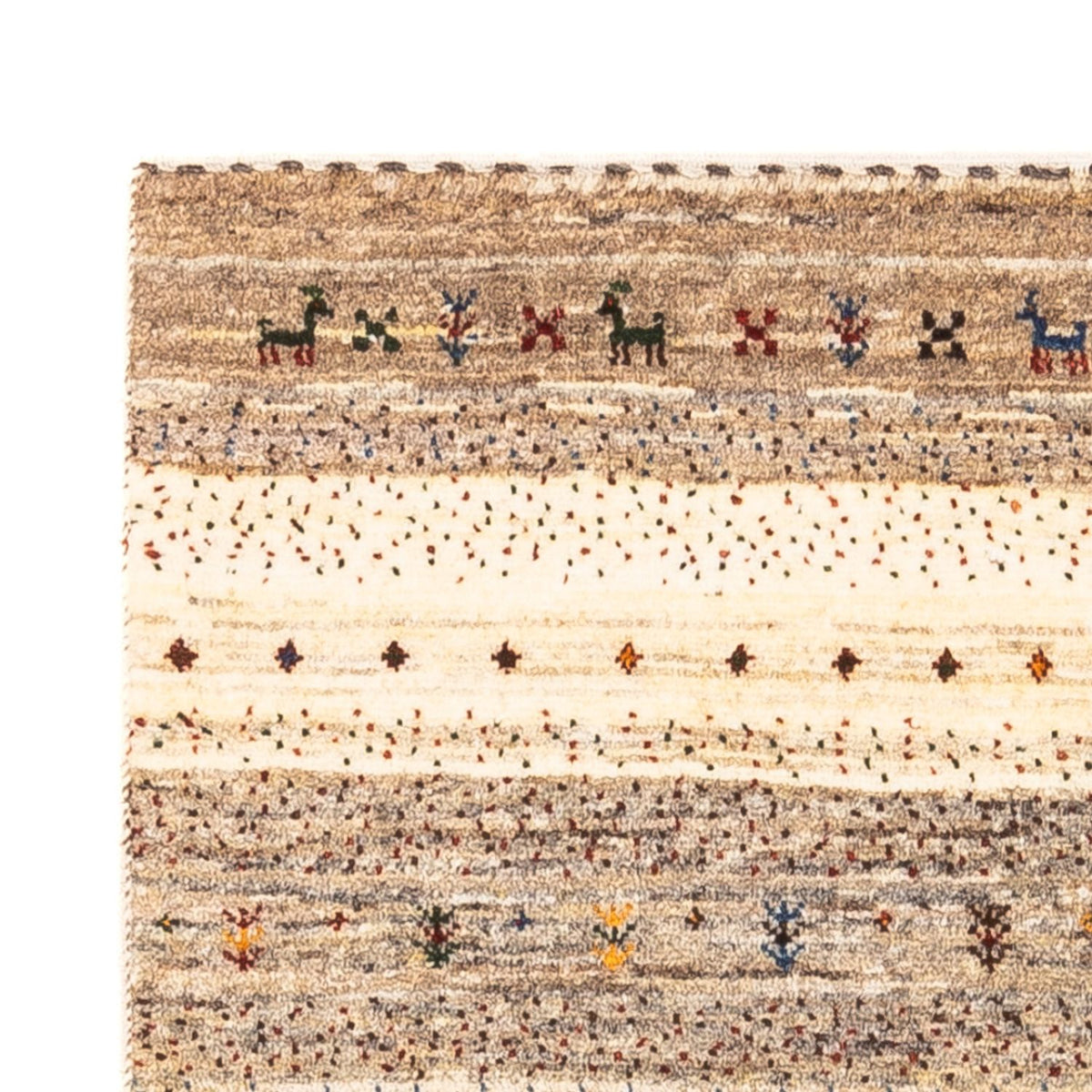 Gabbeh Teppich - Loribaft Perser - Royal - 121 x 84 cm - mehrfarbig