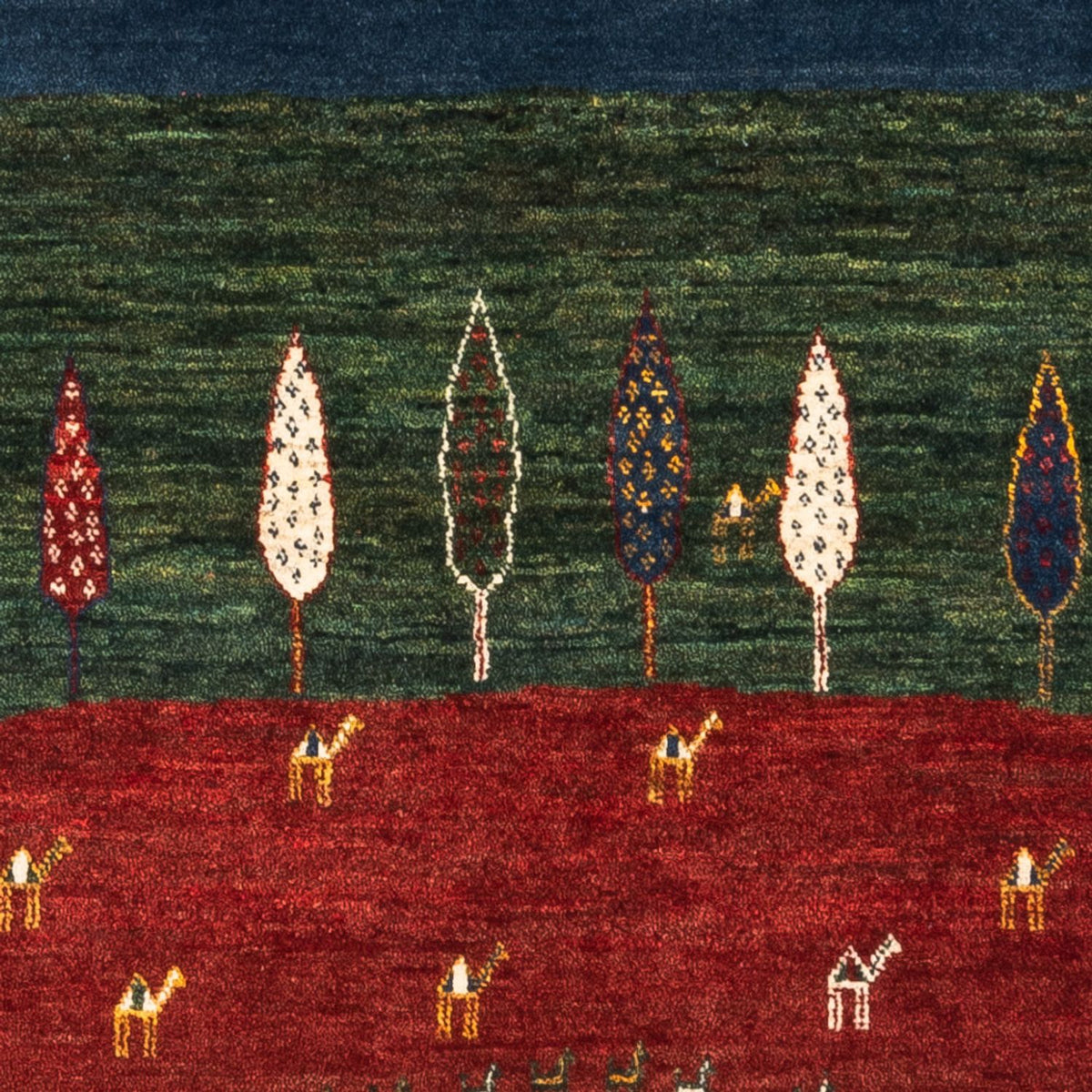 Gabbeh Teppich - Loribaft Perser - Royal - 122 x 83 cm - mehrfarbig