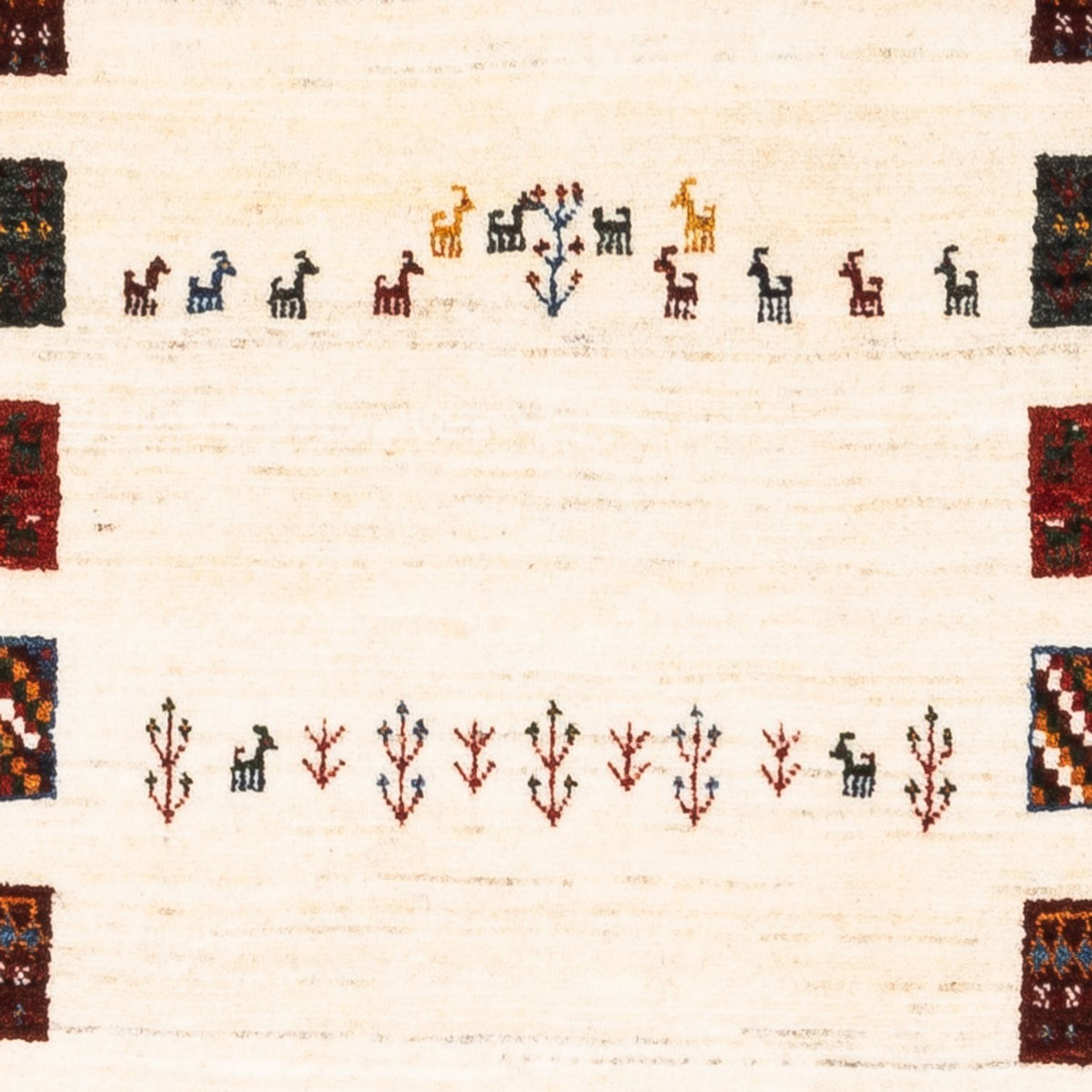 Gabbeh Teppich - Loribaft Perser - Royal - 132 x 84 cm - mehrfarbig