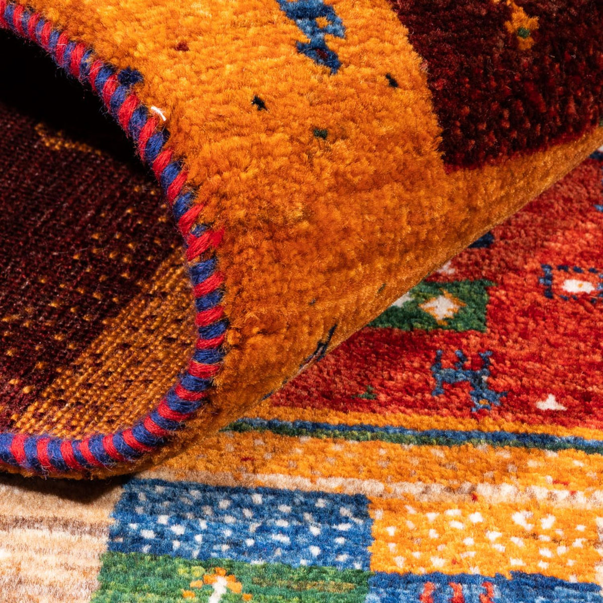 Gabbeh Teppich - Loribaft Perser - Royal - 192 x 152 cm - mehrfarbig