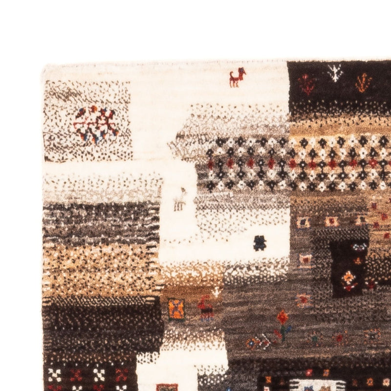 Gabbeh Teppich - Loribaft Perser - Royal - 126 x 85 cm - grau
