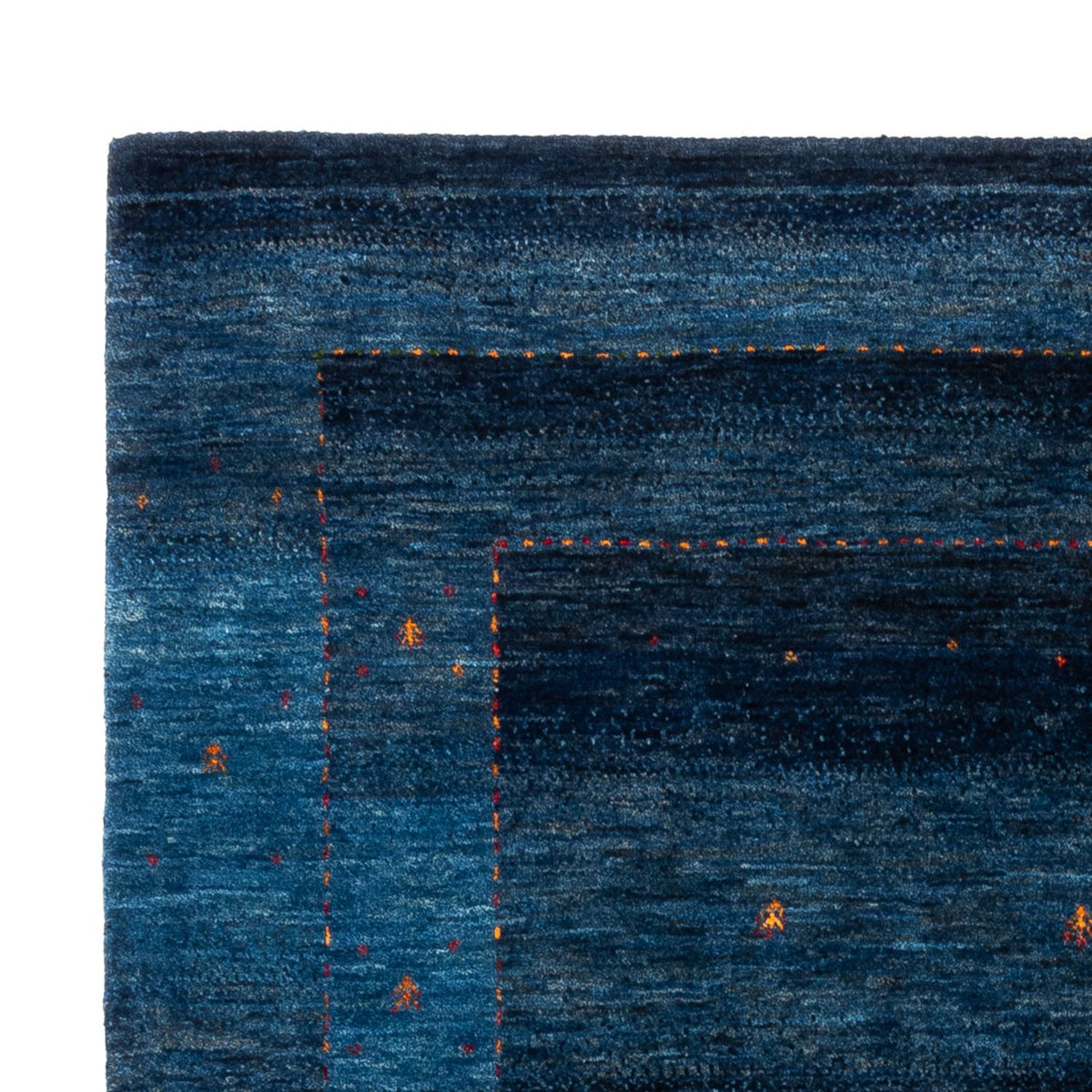 Gabbeh Teppich - Loribaft Perser - 202 x 154 cm - blau
