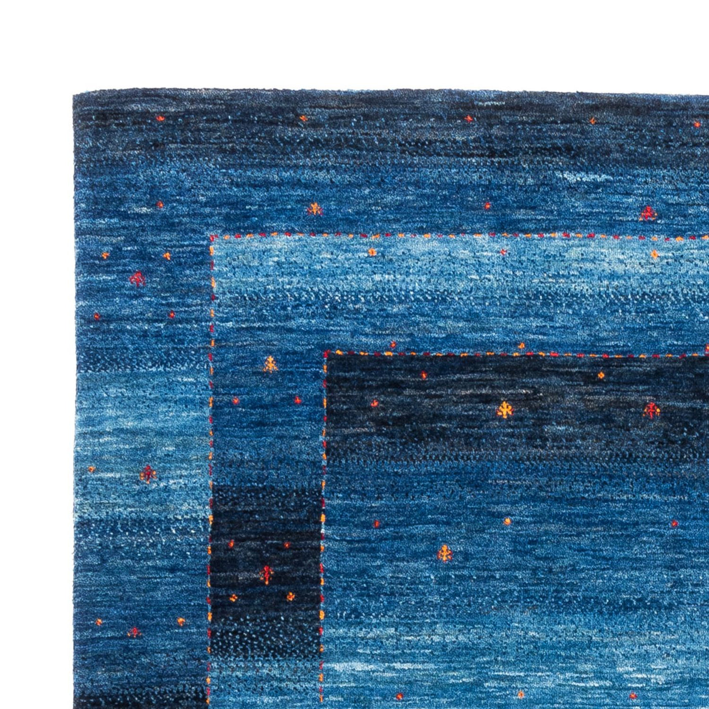 Gabbeh Teppich - Loribaft Perser - 215 x 152 cm - blau
