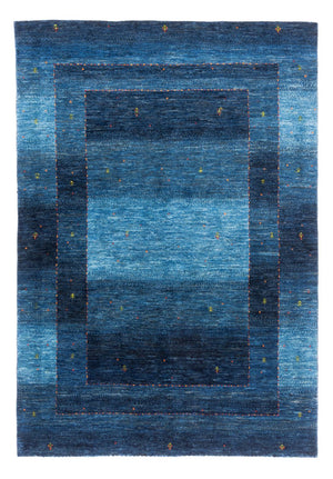 Gabbeh Teppich - Loribaft Perser - 213 x 144 cm - blau