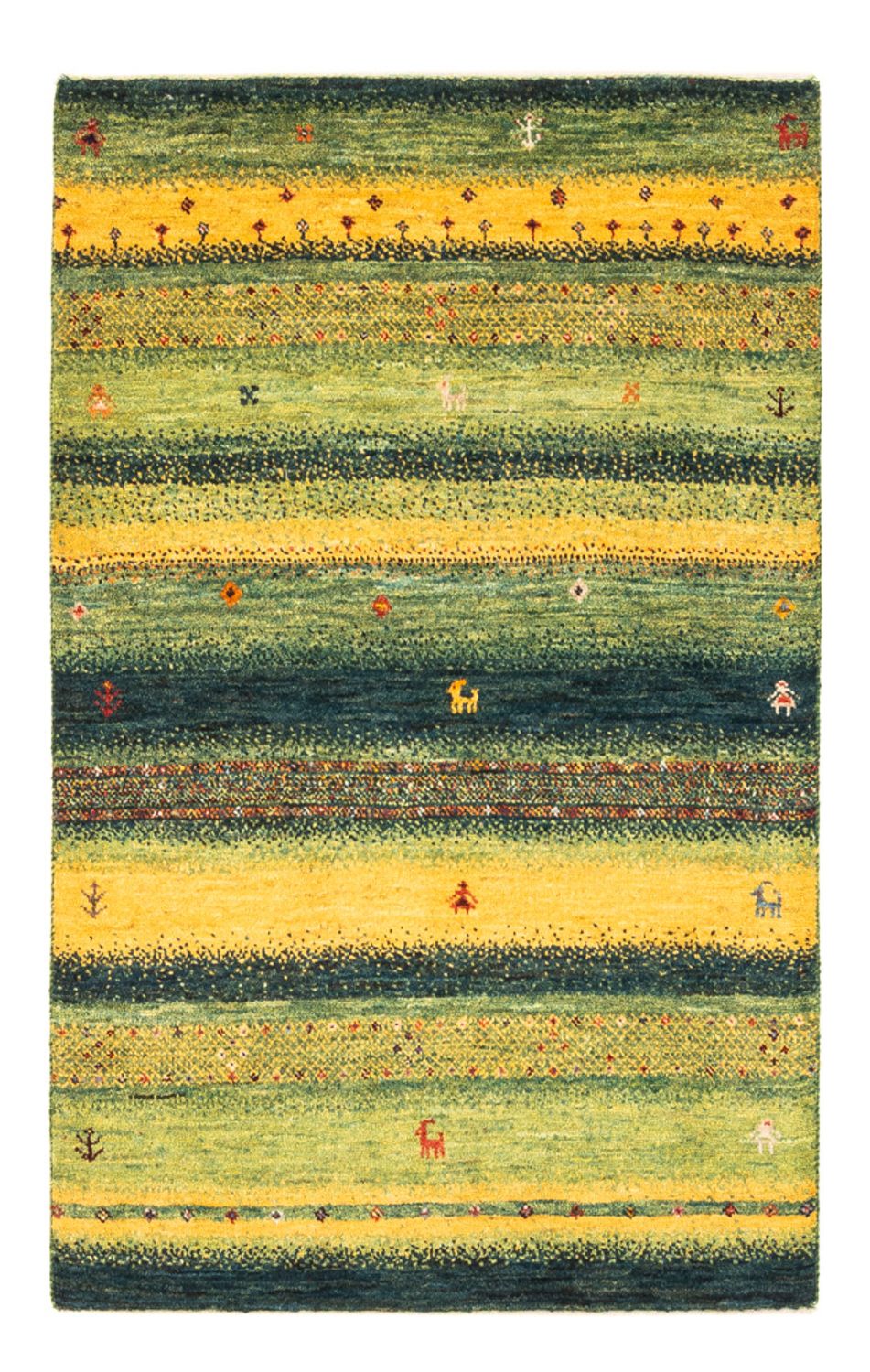 Gabbeh Teppich - Loribaft Perser - Royal - 131 x 86 cm - mehrfarbig