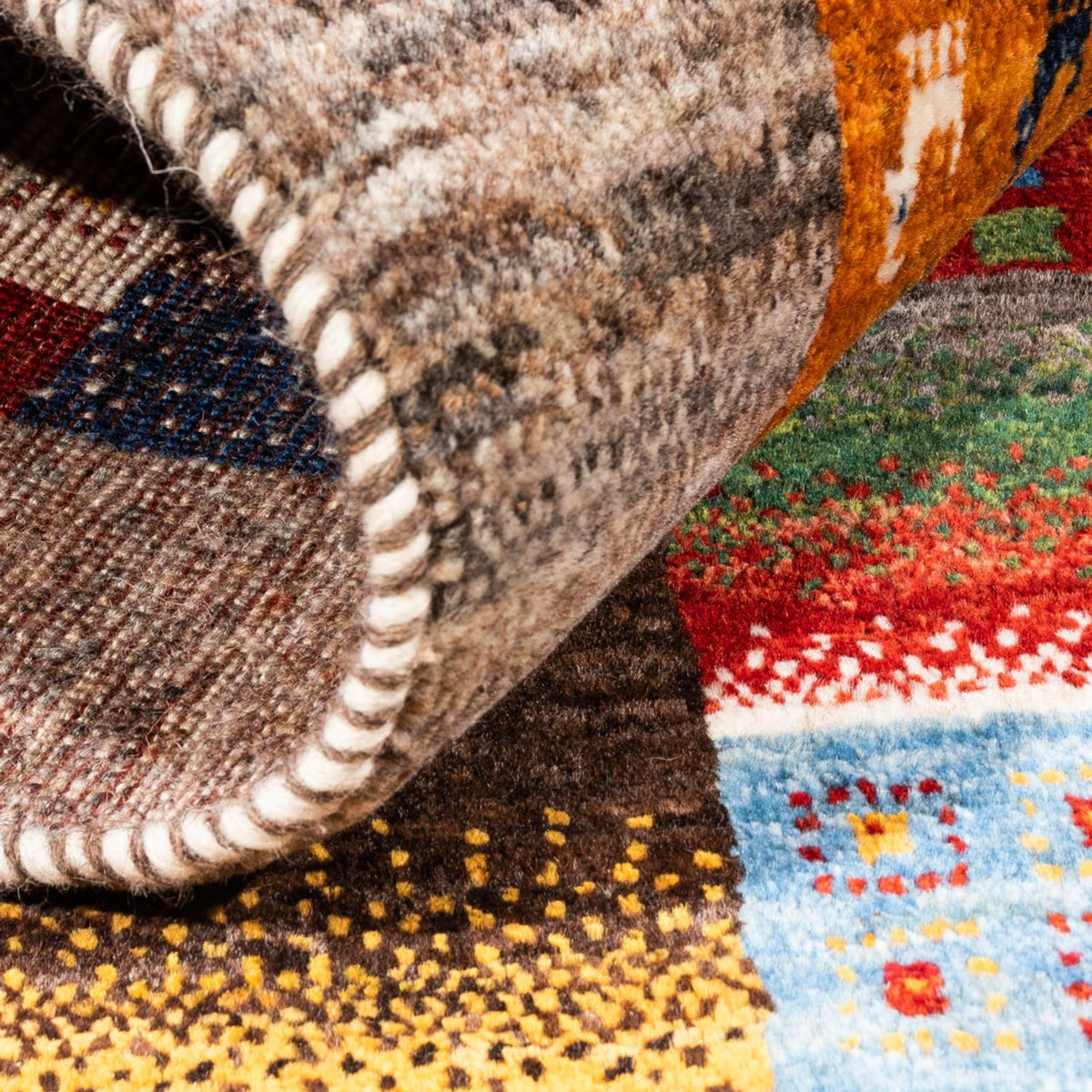 Gabbeh Teppich - Loribaft Perser - Royal - 138 x 84 cm - mehrfarbig