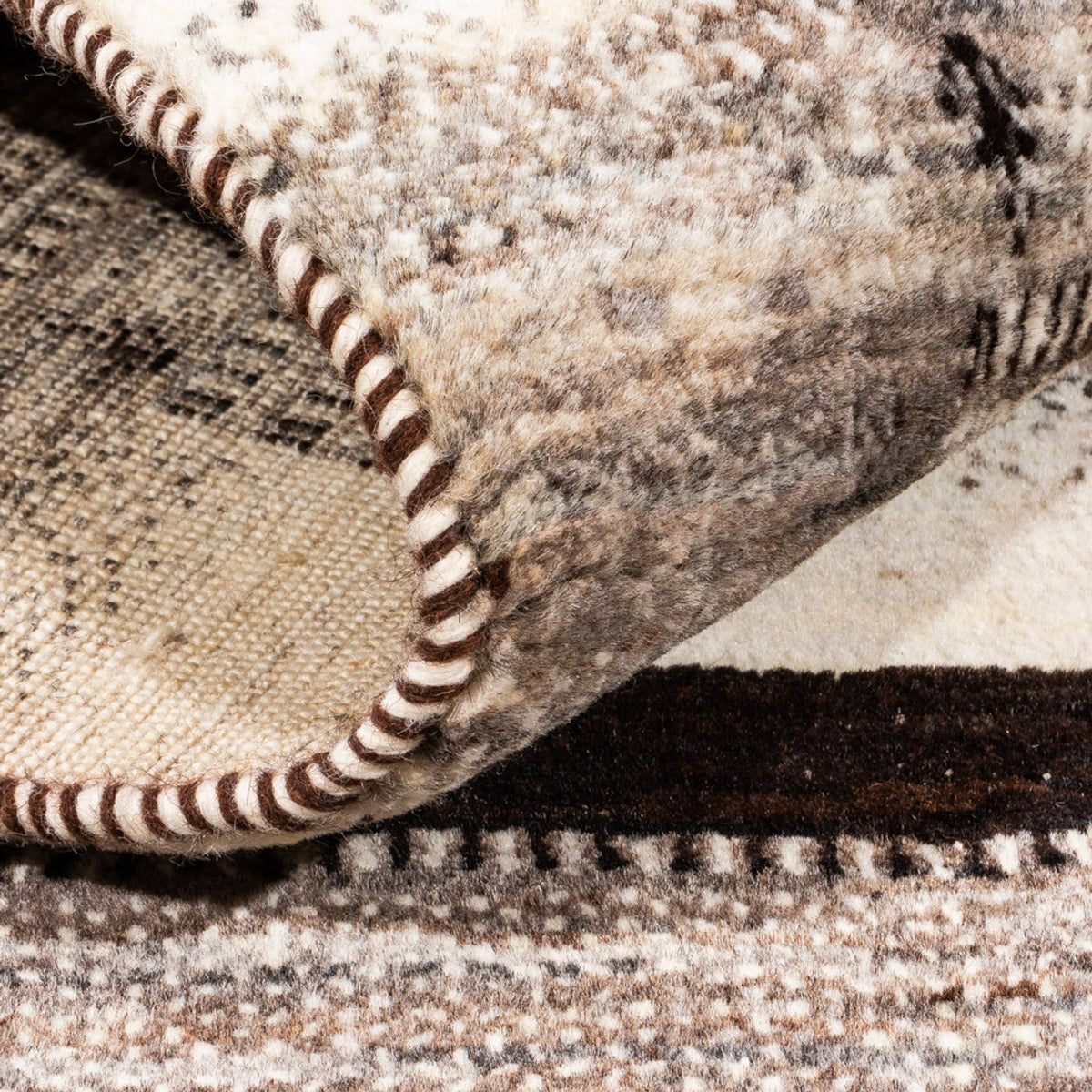 Gabbeh Teppich - Loribaft Perser - Royal - 194 x 133 cm - natur