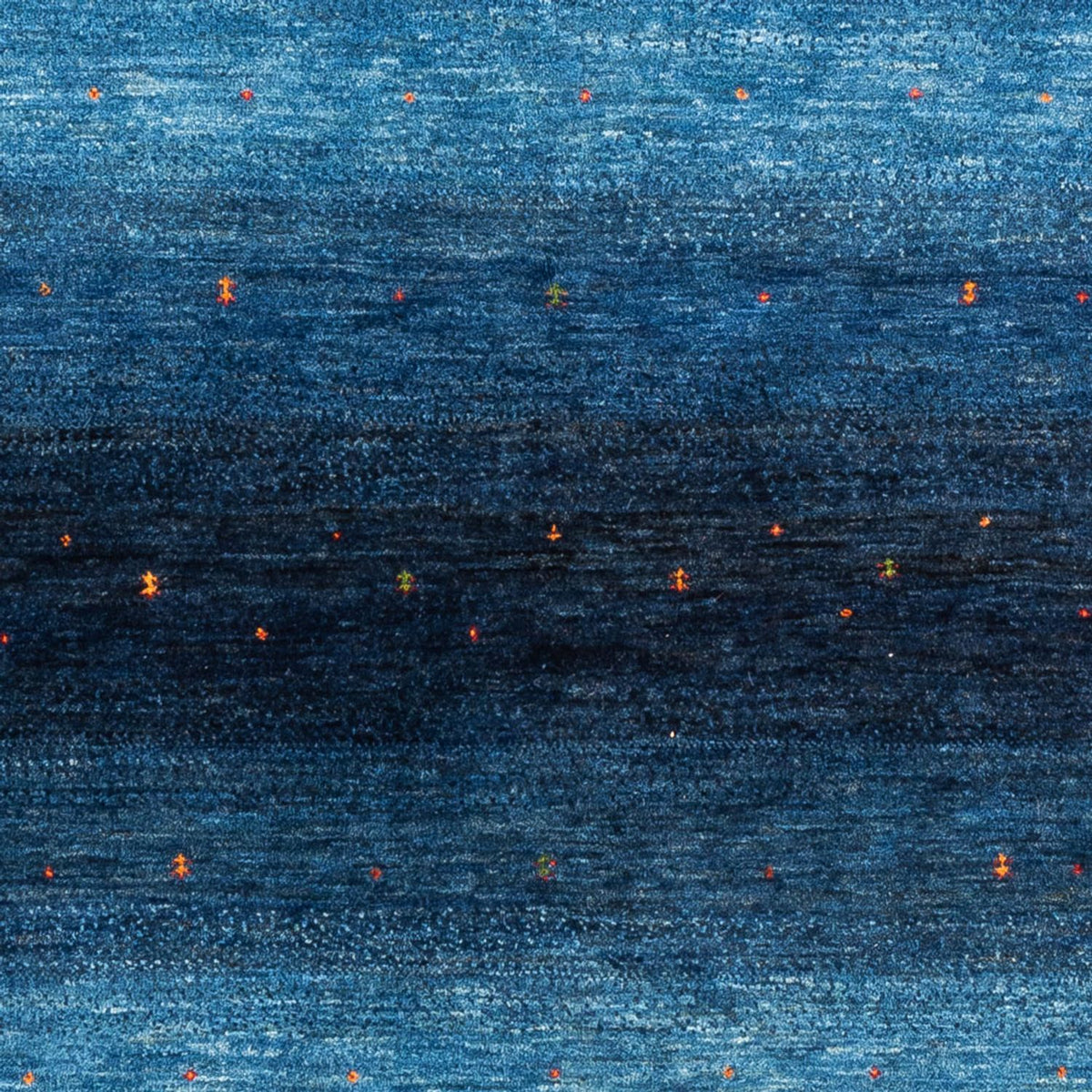 Gabbeh Teppich - Loribaft Perser - 204 x 153 cm - blau