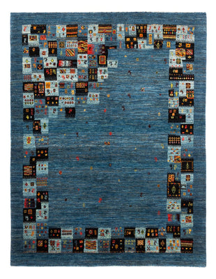 Gabbeh Teppich - Loribaft Perser - Royal - 199 x 154 cm - blau