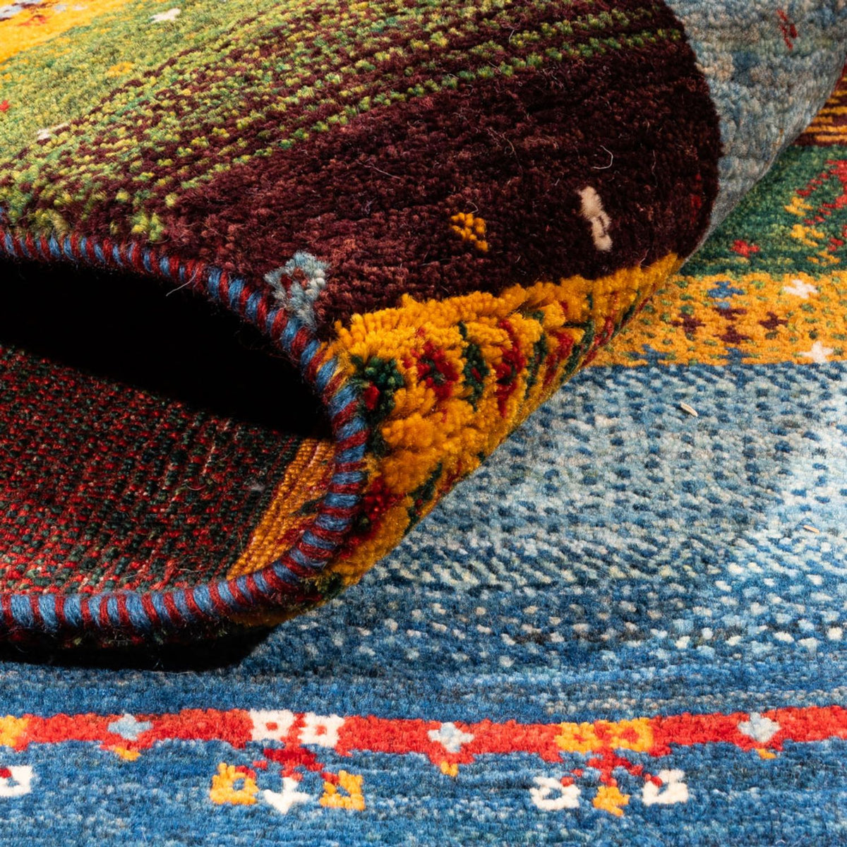 Gabbeh Teppich - Loribaft Perser - Royal - 194 x 165 cm - mehrfarbig