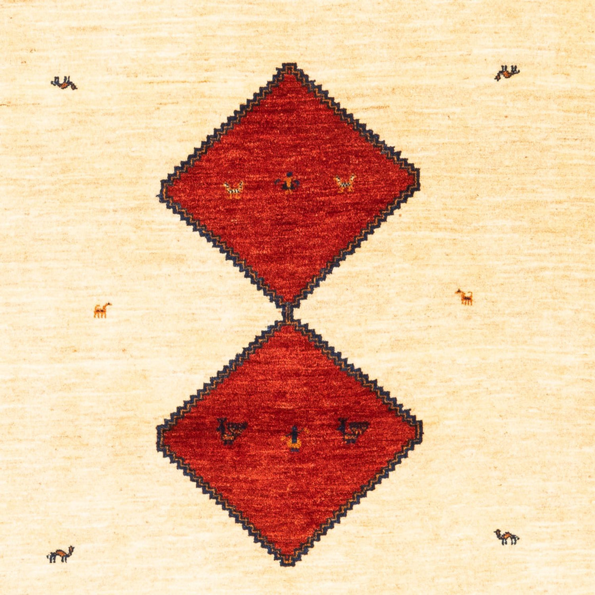 Gabbeh Teppich - Perser - 210 x 140 cm - beige