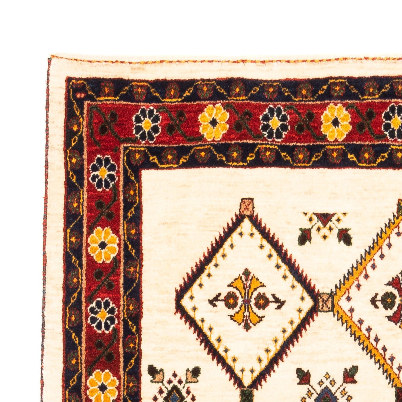 Gabbeh Persisch Teppich 155x114cm - Perserteppich Wollteppich