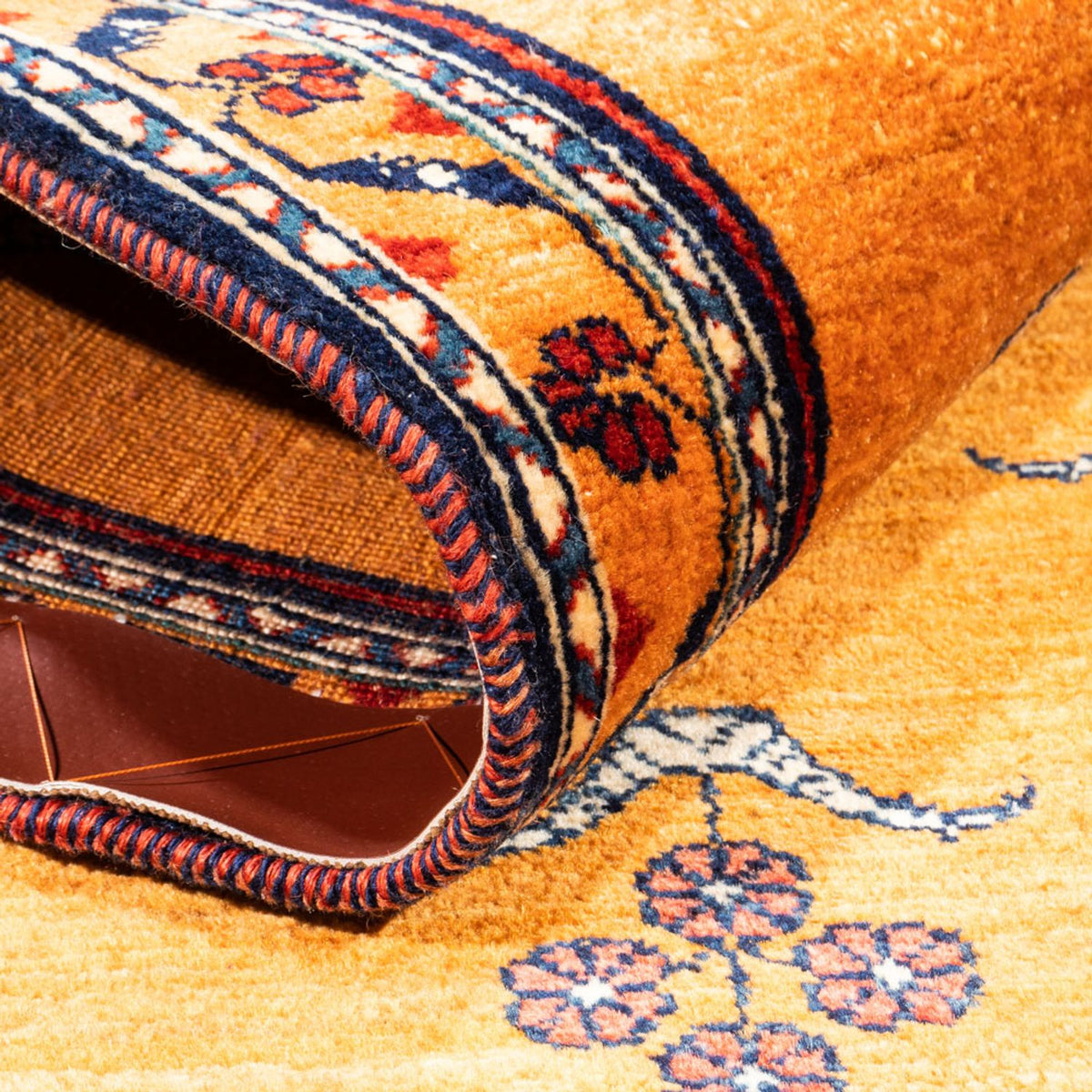 Gabbeh Teppich - Perser - 150 x 102 cm - gold