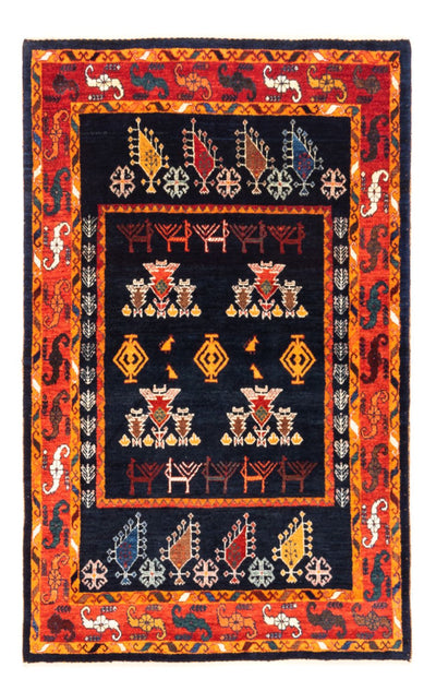 Gabbeh Persisch Teppich 108x160cm - Perserteppich Wollteppich