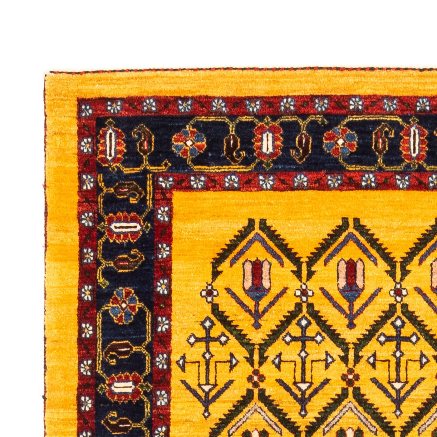 Gabbeh Persisch Teppich 188x126cm - Perserteppich Wollteppich