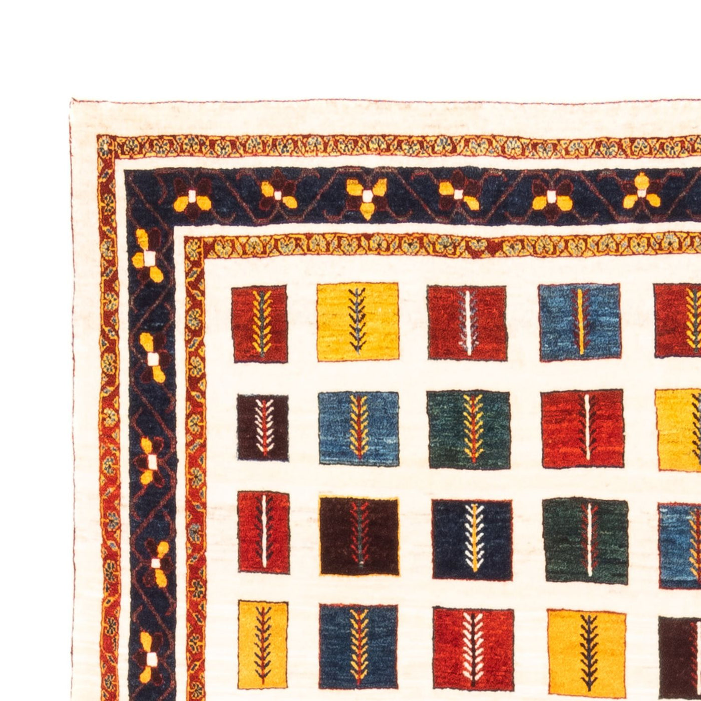 Gabbeh Persisch Teppich 207x157cm - Perserteppich Wollteppich
