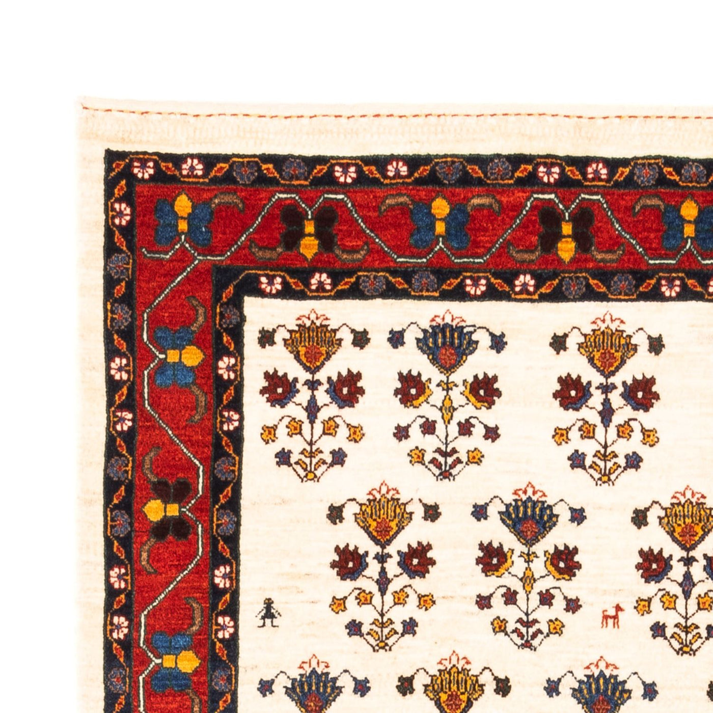 Gabbeh Persisch Teppich 194x127cm - Perserteppich Wollteppich