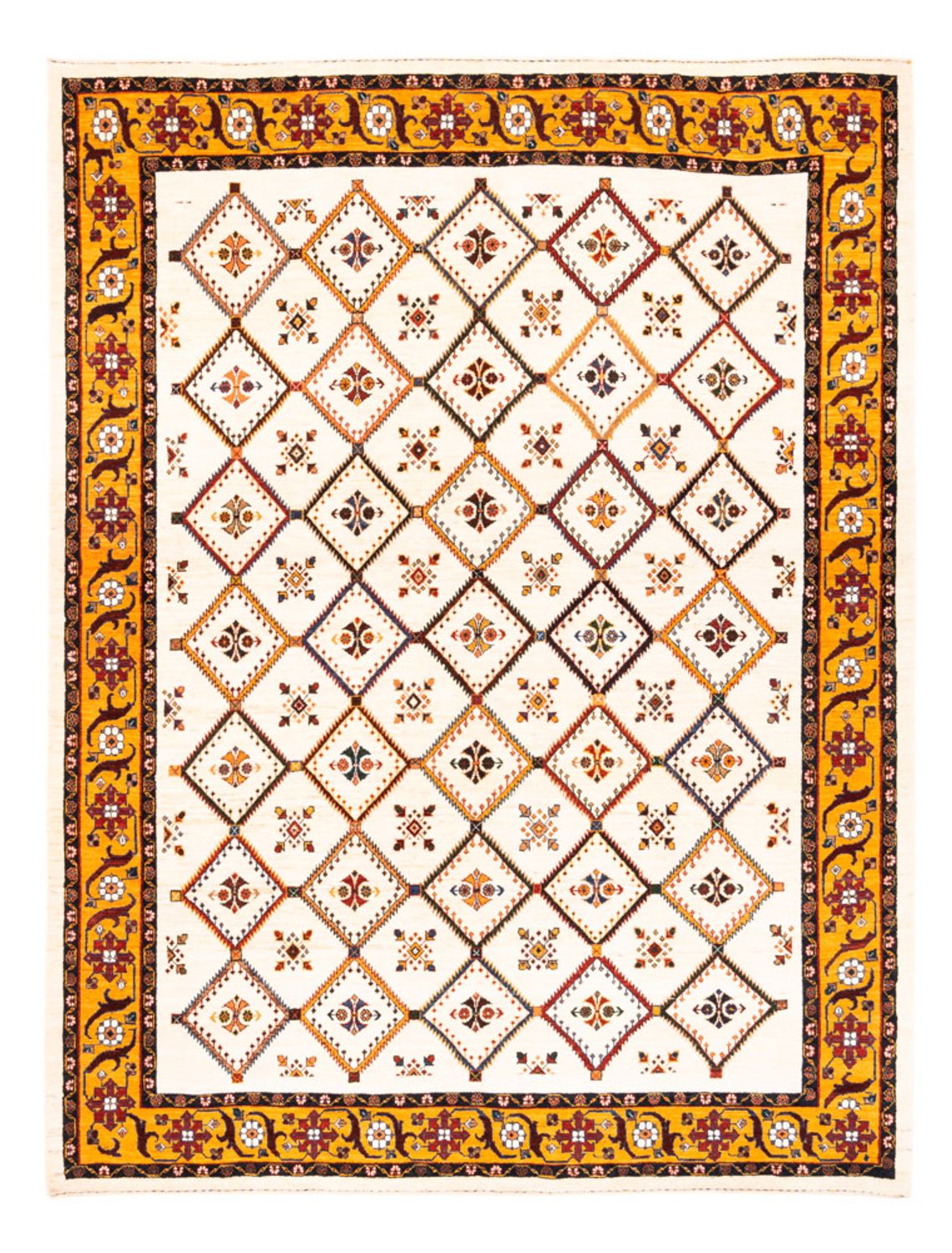 Gabbeh Teppich - Perser - 234 x 180 cm - creme