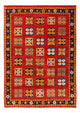 Gabbeh Persisch Teppich 213x150cm - Perserteppich Wollteppich