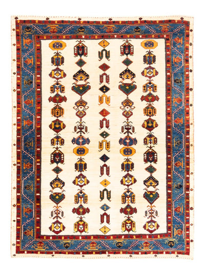 Gabbeh Persisch Teppich 145x194cm - Perserteppich Wollteppich