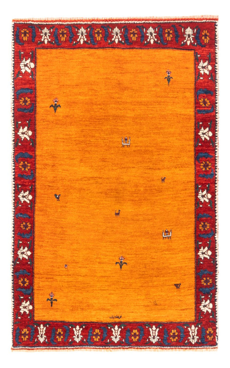 Gabbeh Teppich - Perser - 165 x 107 cm - gold