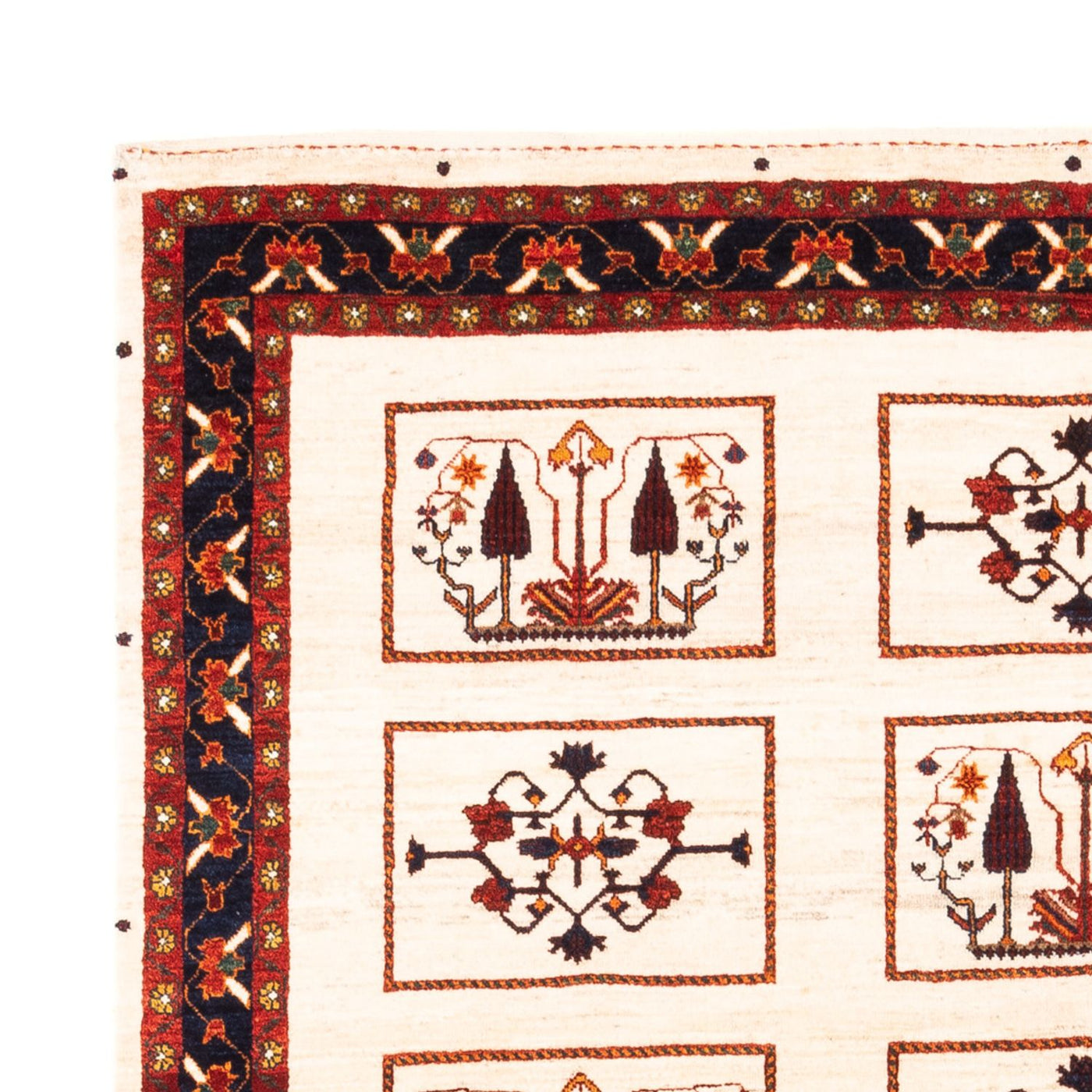 Gabbeh Teppich - Perser - 210 x 154 cm - creme