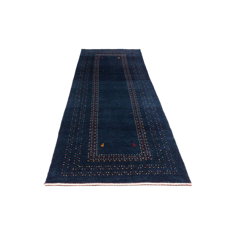 Läufer Gabbeh - Perser - 245 x 83 cm - dunkelblau