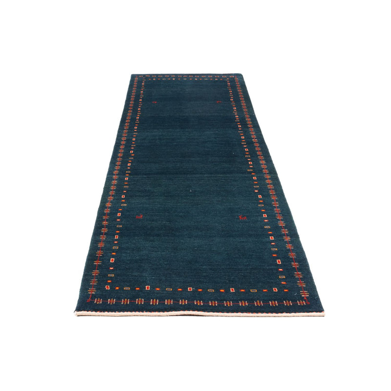 Läufer Gabbeh - Perser - 251 x 80 cm - dunkelblau