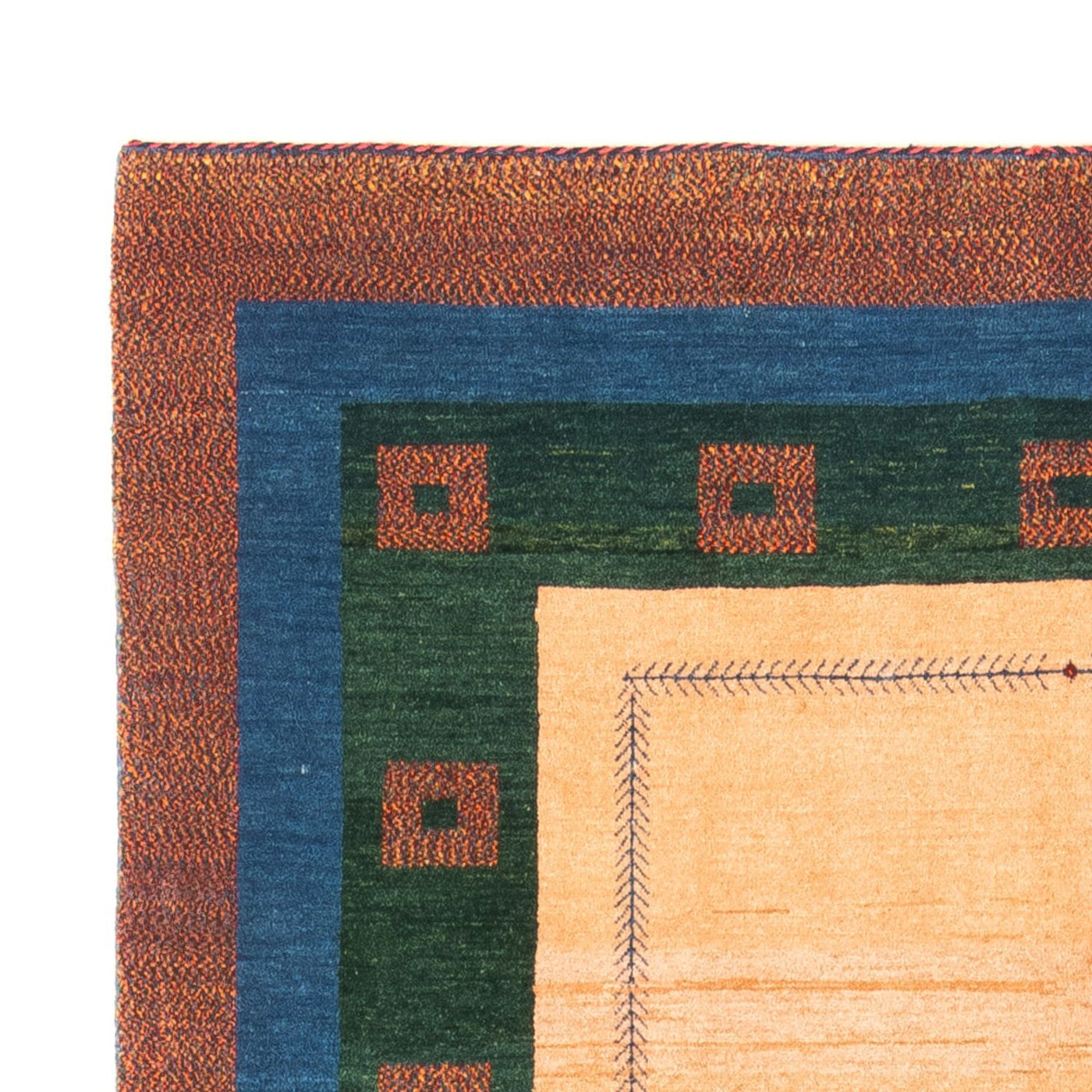 Gabbeh Persisch Teppich 204x152cm - Perserteppich Wollteppich