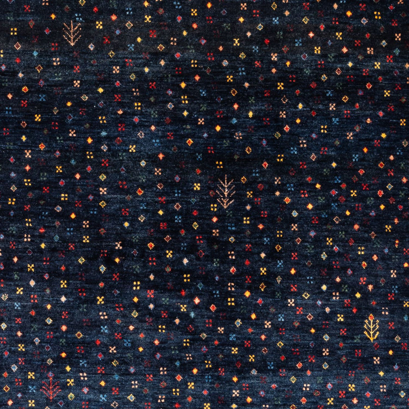 Gabbeh Teppich - Perser - 201 x 152 cm - dunkelblau