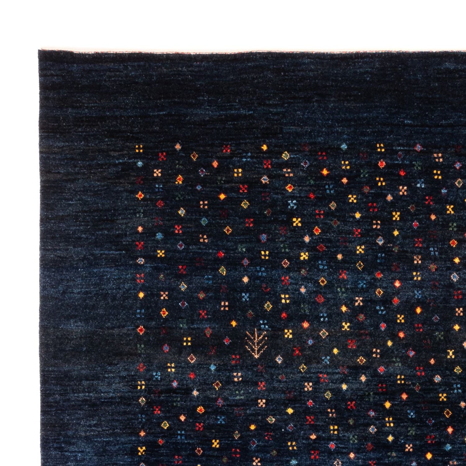 Gabbeh Teppich - Perser - 201 x 152 cm - dunkelblau