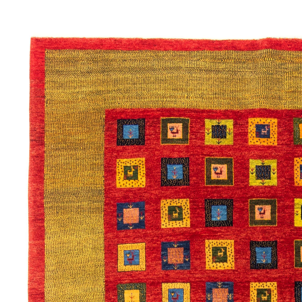Gabbeh Teppich - Perser - 242 x 186 cm - rot