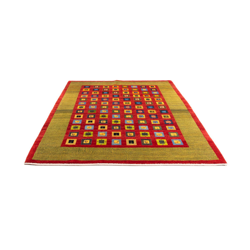 Gabbeh Teppich - Perser - 242 x 186 cm - rot