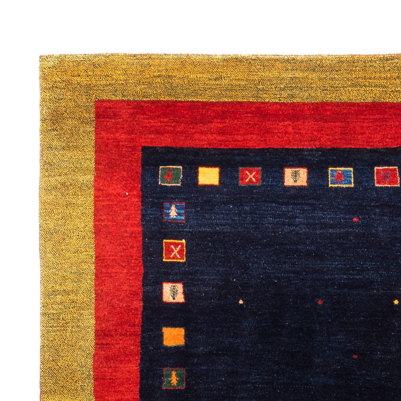 Gabbeh Persisch Teppich 216x158cm - Perserteppich Wollteppich