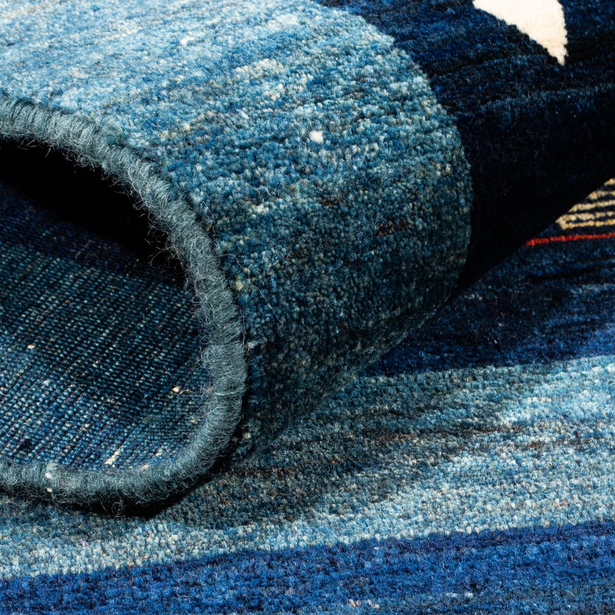 Gabbeh Teppich - Perser - 173 x 124 cm - blau