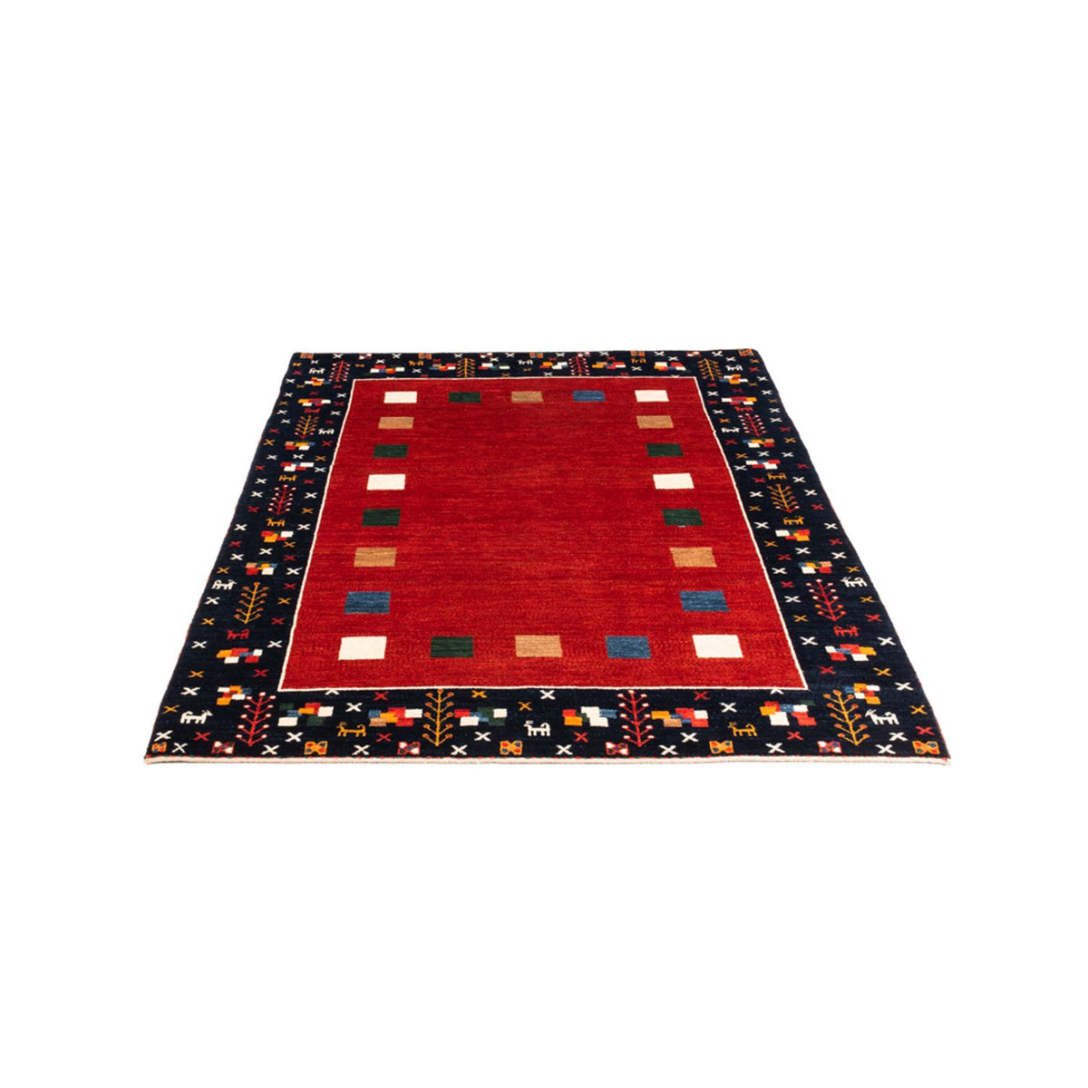 Gabbeh Teppich - Perser - 172 x 126 cm - rot