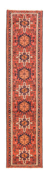 Qaraja Teppich 73x313cm - Perserteppich - Läufer / Rot / 73 x 313 cm Läufer