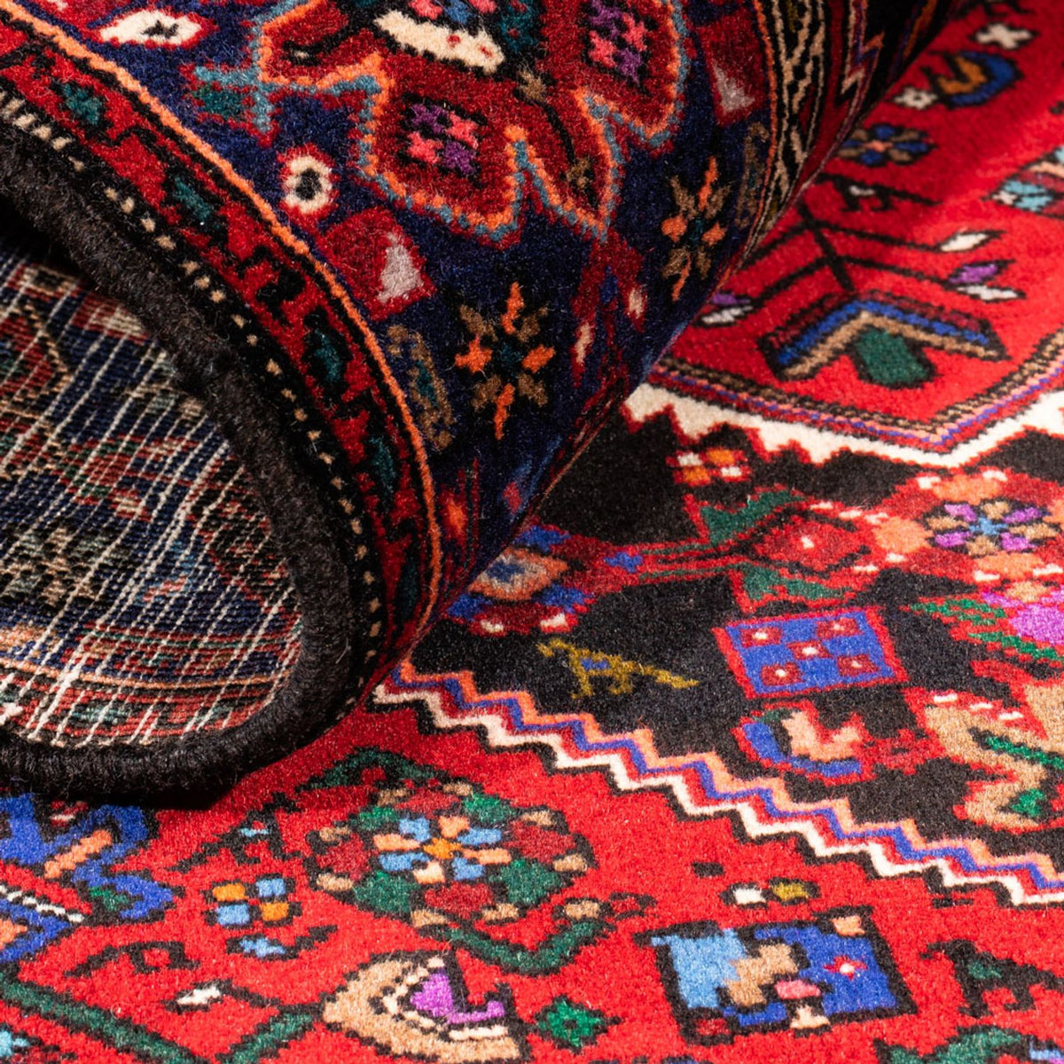 Perserteppich - Nomadic - 145 x 101 cm - rot