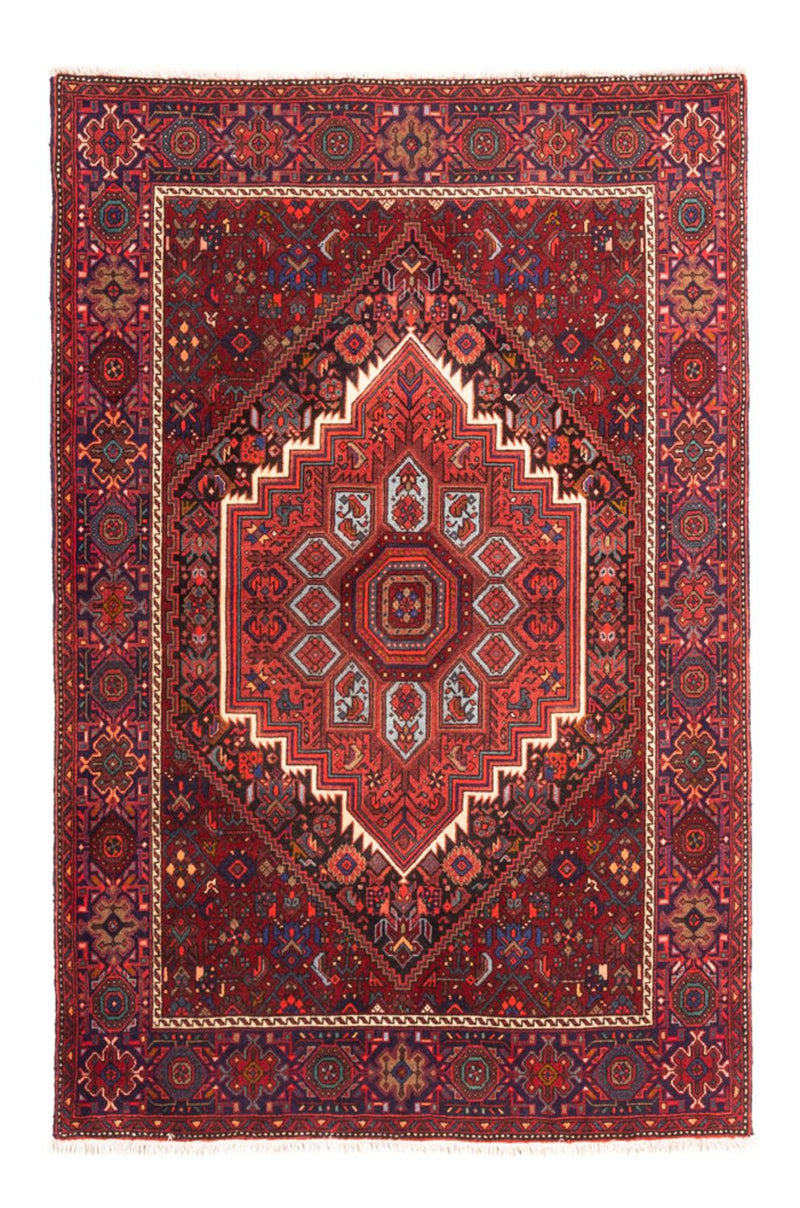 Perserteppich - Nomadic - 153 x 101 cm - dunkelrot