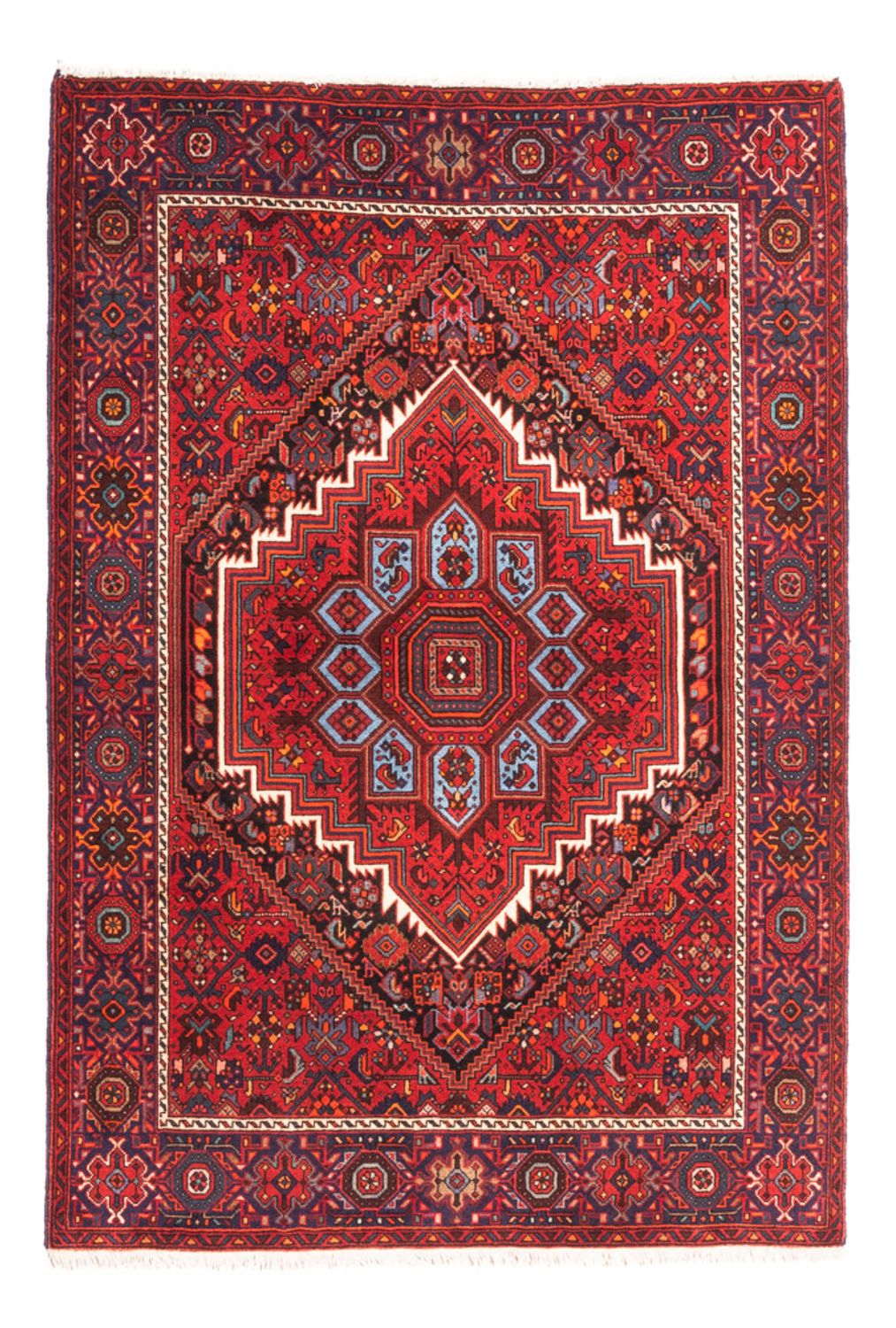 Perserteppich - Nomadic - 150 x 101 cm - rot