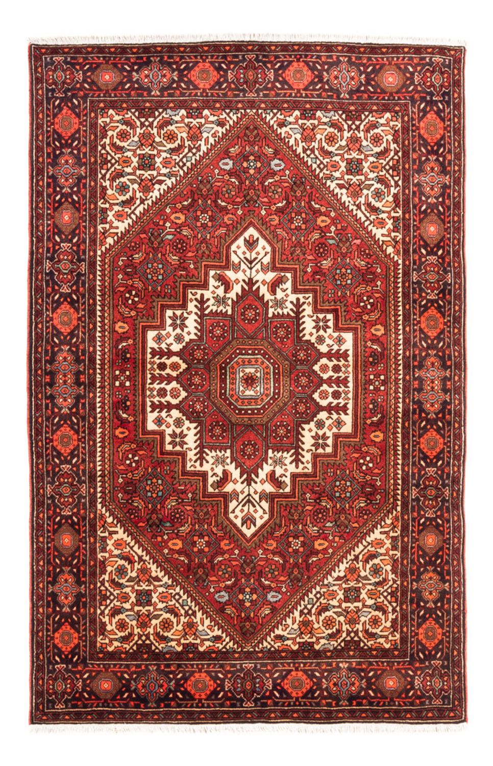 Perserteppich - Nomadic - 149 x 98 cm - rot