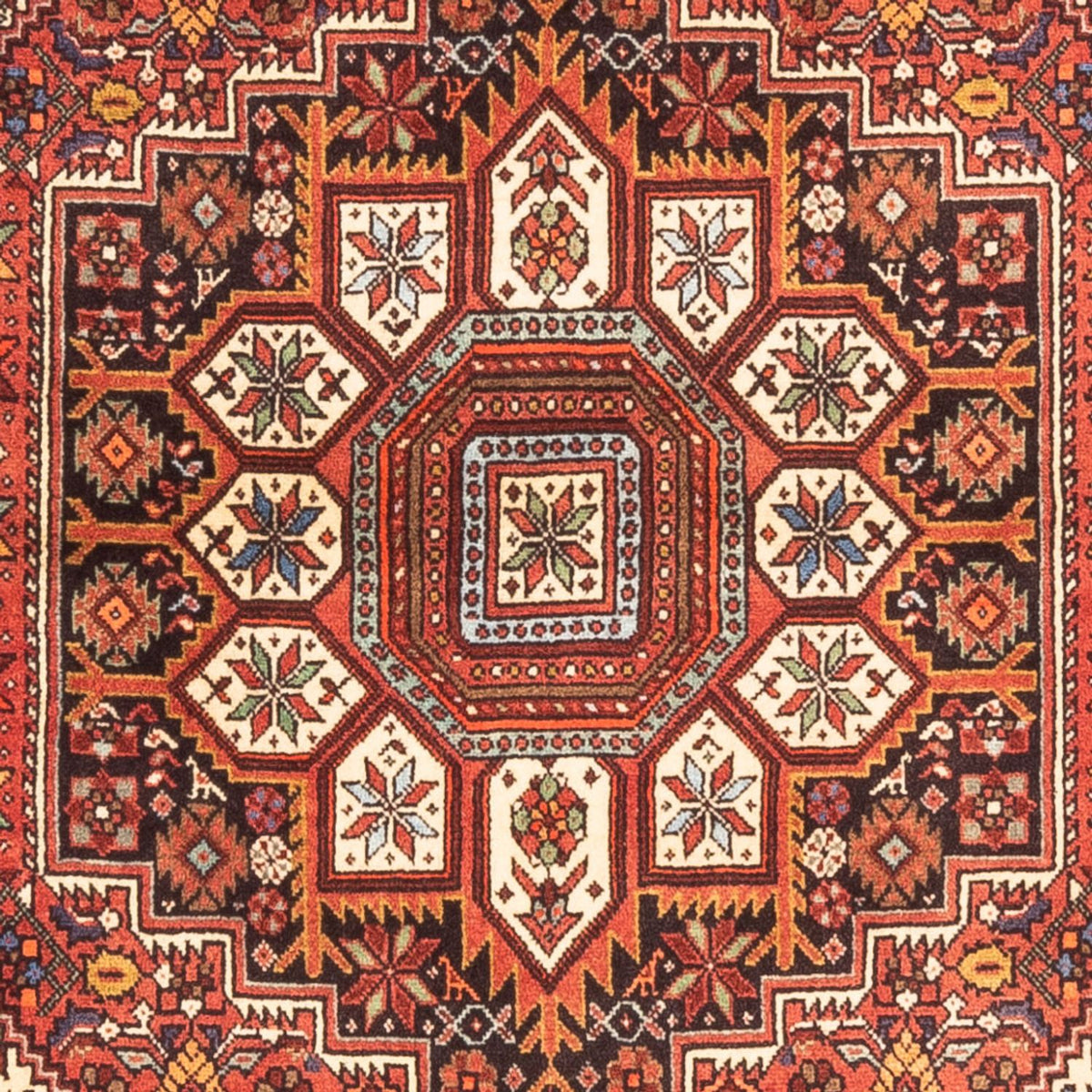 Perserteppich - Nomadic - 135 x 102 cm - rot