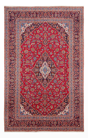 Perserteppich - Keshan - 378 x 250 cm - rot